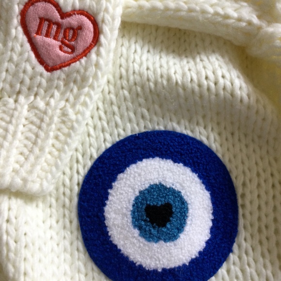 NWT More-Grand oversized sweater with  applications target/hearts sz M/L - Picture 11 of 16